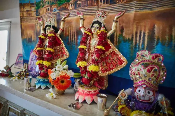 Communal meal at Charity